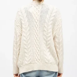 Clearance Gilet maille torsadée couleur ivoire moore Femme Femme Pull, Gilet, Sweat