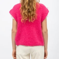 Sale Gilet vibrant maille sade Femme Femme Pull, Gilet, Sweat