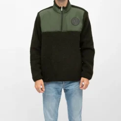 Discount Gilet sherpa frontignan semi zippé Homme Homme Pull, Gilet, Sweat