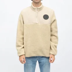 Clearance Gilet sherpa frontignan semi zippé Homme Homme Pull, Gilet, Sweat