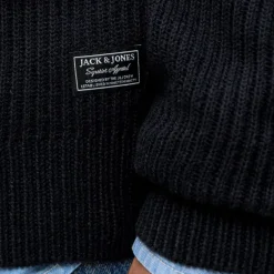 Gilet zippé en maille tricoté avec col cheminée Homme Homme Pull, Gilet, Sweat