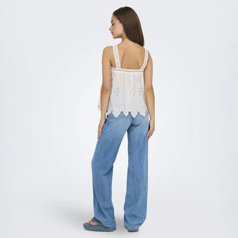 New Haut avec broderie anglaise Nomelle black Femme Femme Haut, Chemise