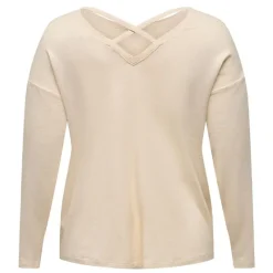 Hot Haut manches longues croisé dans le dos Femme Femme Haut, Chemise