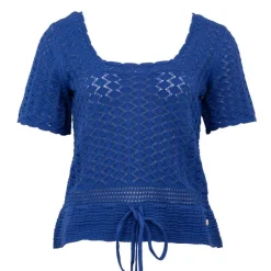 Hot Haut roi en maille à nouer col rond Mayla Femme Femme Haut, Chemise