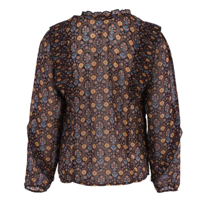 New Haut blouse armilla bordeaux imprimée Femme Femme Haut, Chemise