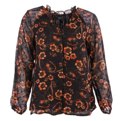 Discount Haut blouse carlina imprimée et rouge Femme Femme Haut, Chemise