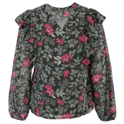 Outlet Haut blouss liouba imprimée fleurs Femme Femme Haut, Chemise