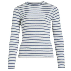 New Haut col ras de cou Vivally marinière coton Femme Femme Haut, Chemise