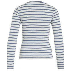 New Haut col ras de cou Vivally marinière coton Femme Femme Haut, Chemise