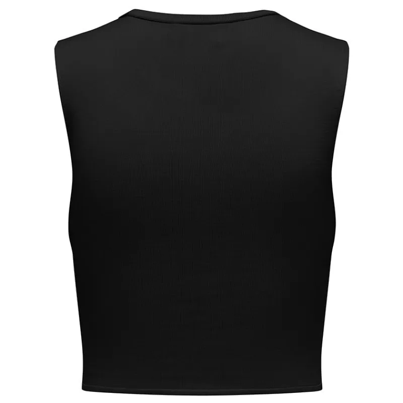 Best Haut court sans manches col rond Femme Femme Haut, Chemise