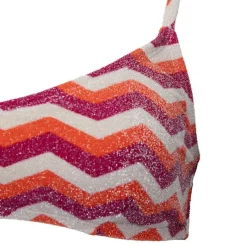 Best Haut de maillot brassière tissu pailleté rouge corail à motif Femme Femme Maillot De Bain