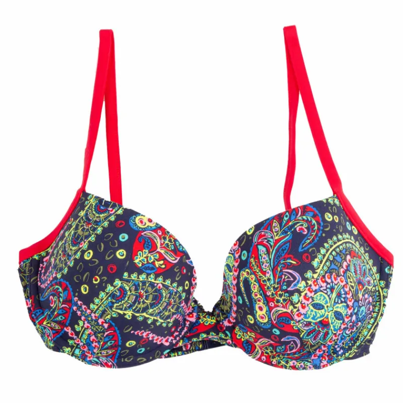 Online Haut de maillot de bain balconnet motif cachemire Femme Femme Maillot De Bain