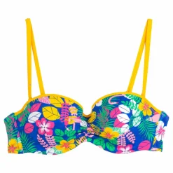 Sale Haut de maillot de bain bandeau imprimé tropical Femme Femme Maillot De Bain