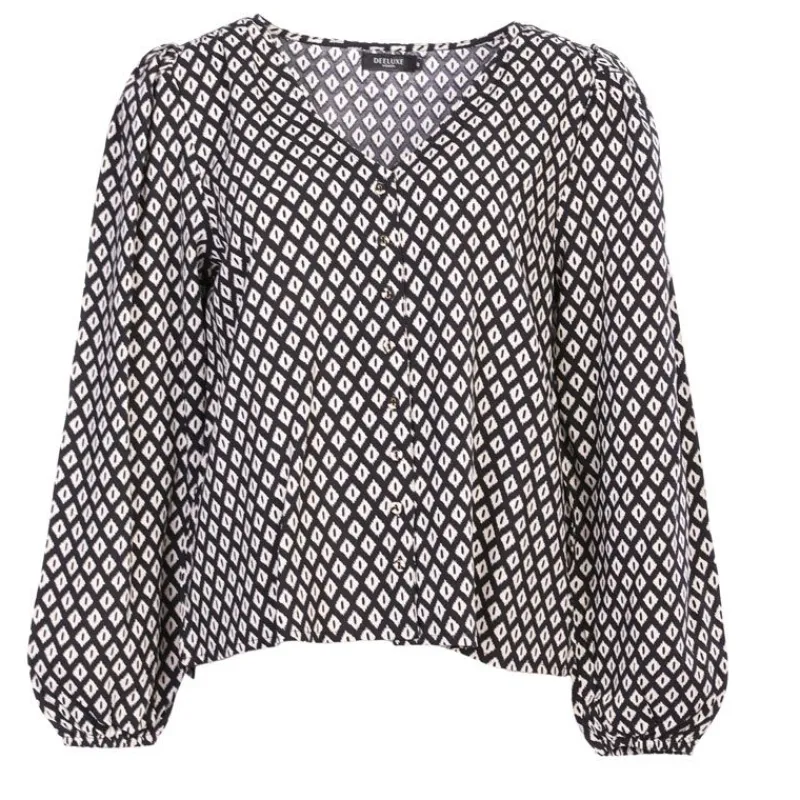 Sale Haut etania graphique et blanc Femme Femme Haut, Chemise