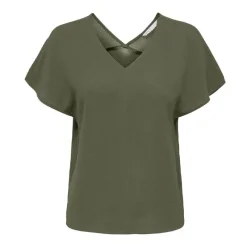 Best Haut manches courtes à volants uni Femme Femme Haut, Chemise