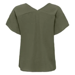 Best Haut manches courtes à volants uni Femme Femme Haut, Chemise