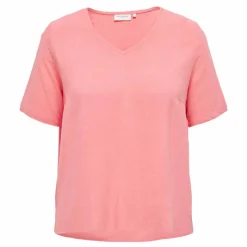 Sale Haut manches courtes col v uni droit Femme Femme Haut, Chemise