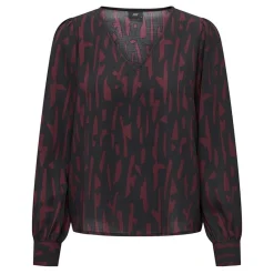 Online Haut manches longues col v regular fit Divya sanshelle Femme Femme Haut, Chemise