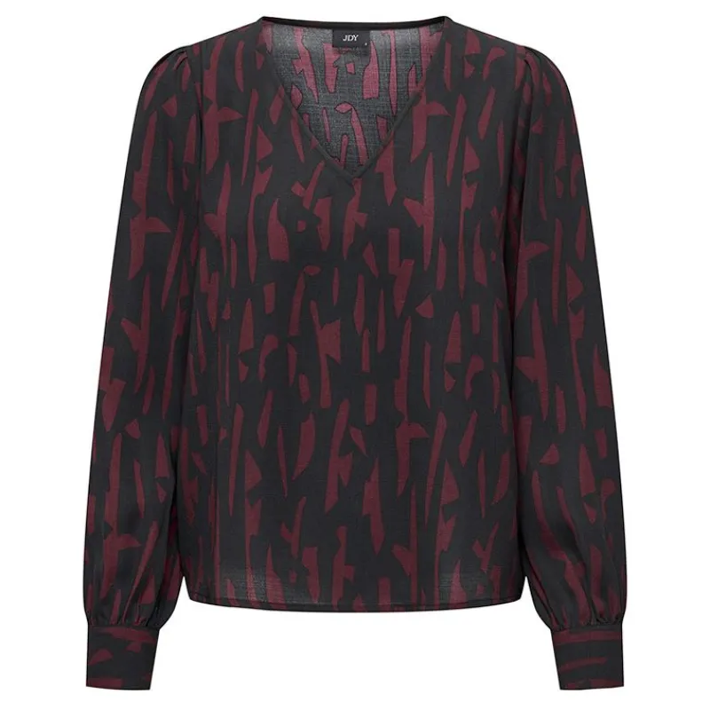 Online Haut manches longues col v regular fit Divya sanshelle Femme Femme Haut, Chemise