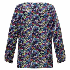 Haut manches longues col rond imprimé Femme Femme Haut, Chemise