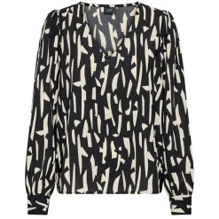 Clearance Haut manches longues col v regular fit Divya sanshelle Femme Femme Haut, Chemise