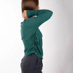 Outlet Haut manches longues transparent à plis henriette bayberry Femme Femme Haut, Chemise