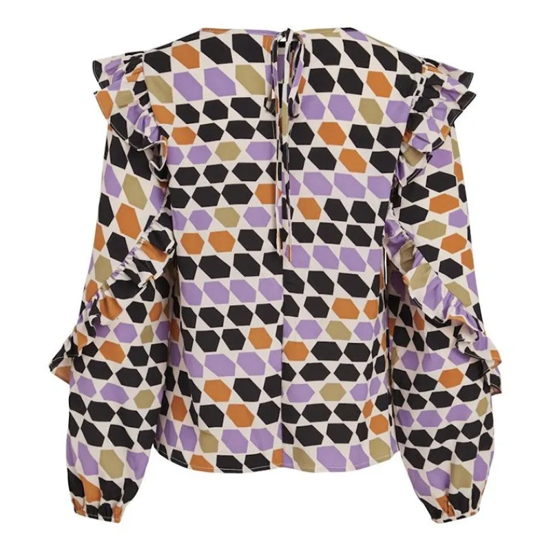 Best Haut ml vifisker l/s frill top /rx 14079871 Femme Femme Haut, Chemise