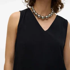 Discount Haut sans manches avec col en v Femme Femme Haut, Chemise