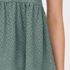 Hot Haut sans manches col v ajouré trapèze uni Femme Femme Haut, Chemise