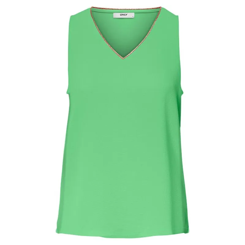 Best Haut sans manches col V doré Femme Femme Haut, Chemise