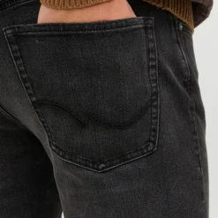 Jean à boutons black denim glenn taille basse Homme Homme Jean