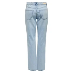 Hot Jean bleu à strass clair droit Femme Femme Jean