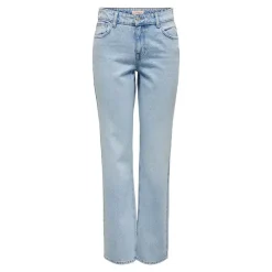 Hot Jean bleu à strass clair droit Femme Femme Jean