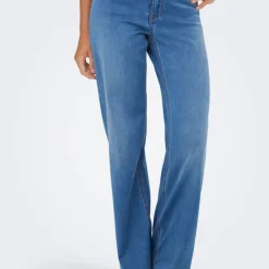 Discount Jean denim à coupe large taille haute madison royal Femme Femme Jean