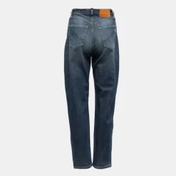 New Jean denim foncé délavé effet déchiré Femme Femme Pantalon|Jean