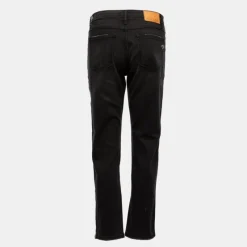 Discount Jean denim taille haute regular avec bandes motif éthnique Femme Femme Pantalon|Jean