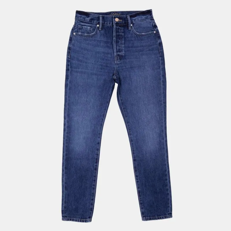 Online Jean droit bleu olivia coton bio Femme Femme Jean
