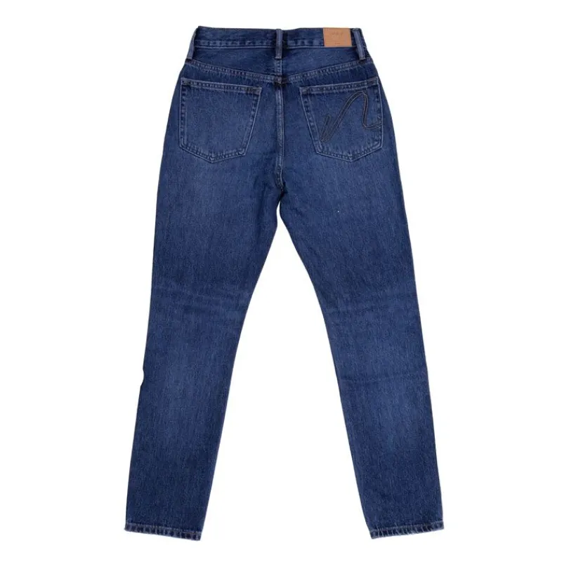 Online Jean droit bleu olivia coton bio Femme Femme Jean