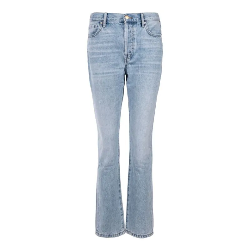 Online Jean droit bleu olivia coton bio Femme Femme Jean