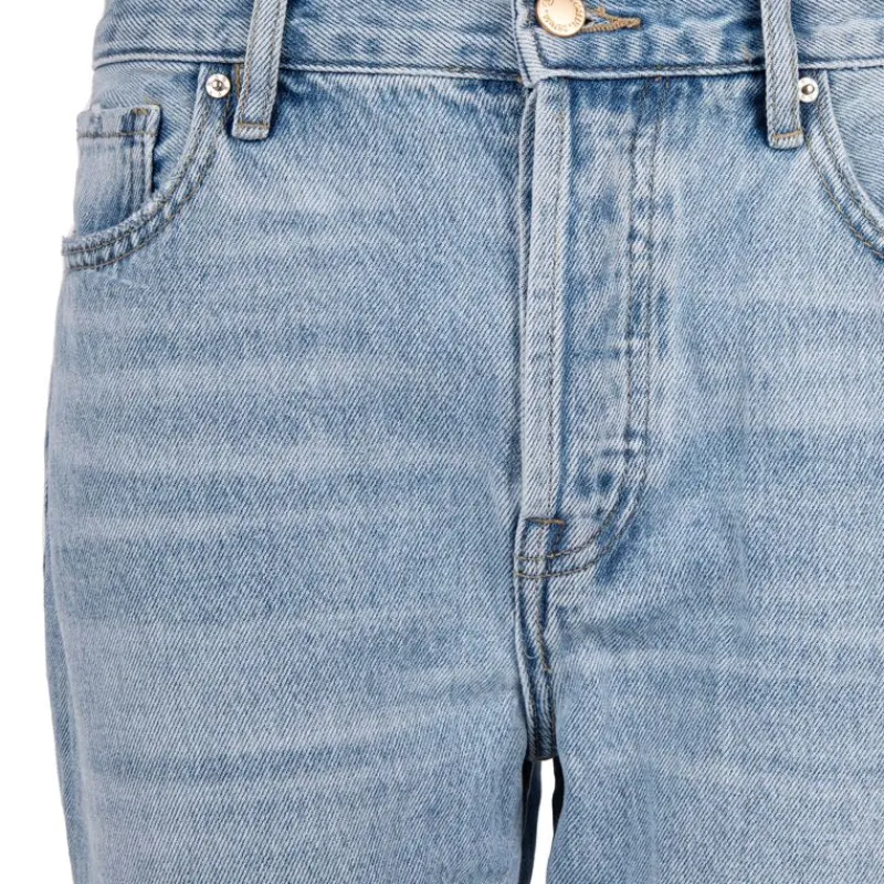 Online Jean droit bleu olivia coton bio Femme Femme Jean