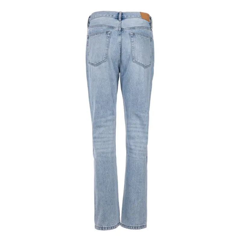 Online Jean droit bleu olivia coton bio Femme Femme Jean