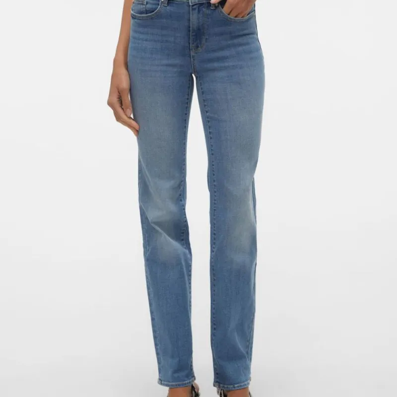 New Jean droit Flash denim coton Femme Femme Jean