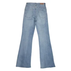 New Jean flare light stone sienna effiloché Femme Femme Jean