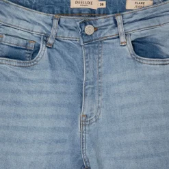 New Jean flare light stone sienna effiloché Femme Femme Jean