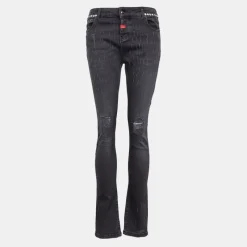 Hot Jean gris à strass Femme Femme Jean