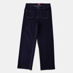 Best Jean Santana denim coton avec surpiqures blanches Femme Femme Jean|Pantalon