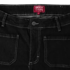 Jean Santana denim coton avec surpiqures blanches Femme Femme Pantalon|Jean