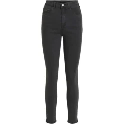 Discount Jean skinny Ekko 7/8eme taille haute gris foncé Femme Femme Jean