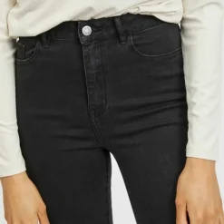 Discount Jean skinny Ekko 7/8eme taille haute gris foncé Femme Femme Jean