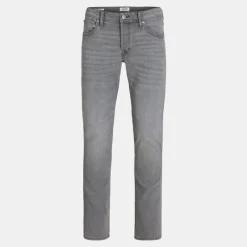 Clearance Jean zippé grey denim clark stretch tapered Homme Homme Jean